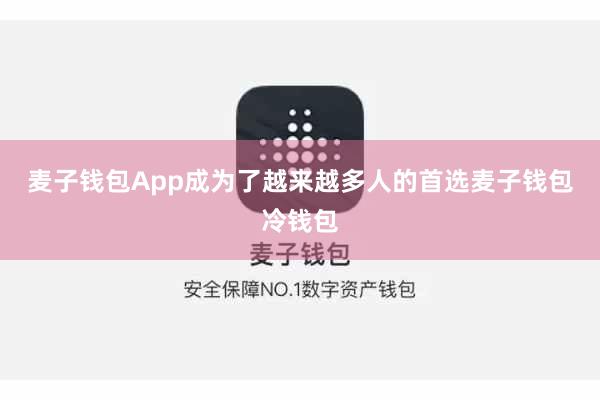 麦子钱包App成为了越来越多人的首选麦子钱包冷钱包