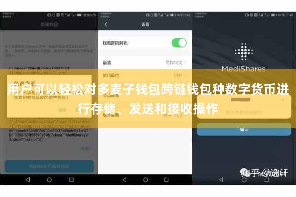 用户可以轻松对多麦子钱包跨链钱包种数字货币进行存储、发送和接收操作