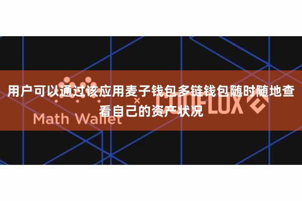 用户可以通过该应用麦子钱包多链钱包随时随地查看自己的资产状况