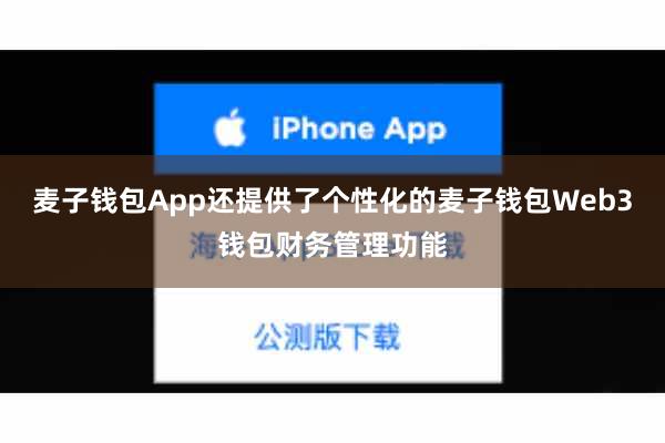 麦子钱包App还提供了个性化的麦子钱包Web3钱包财务管理功能