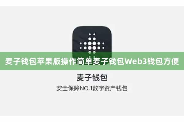 麦子钱包苹果版操作简单麦子钱包Web3钱包方便